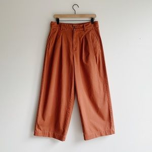 Madewell pleated wide leg pants